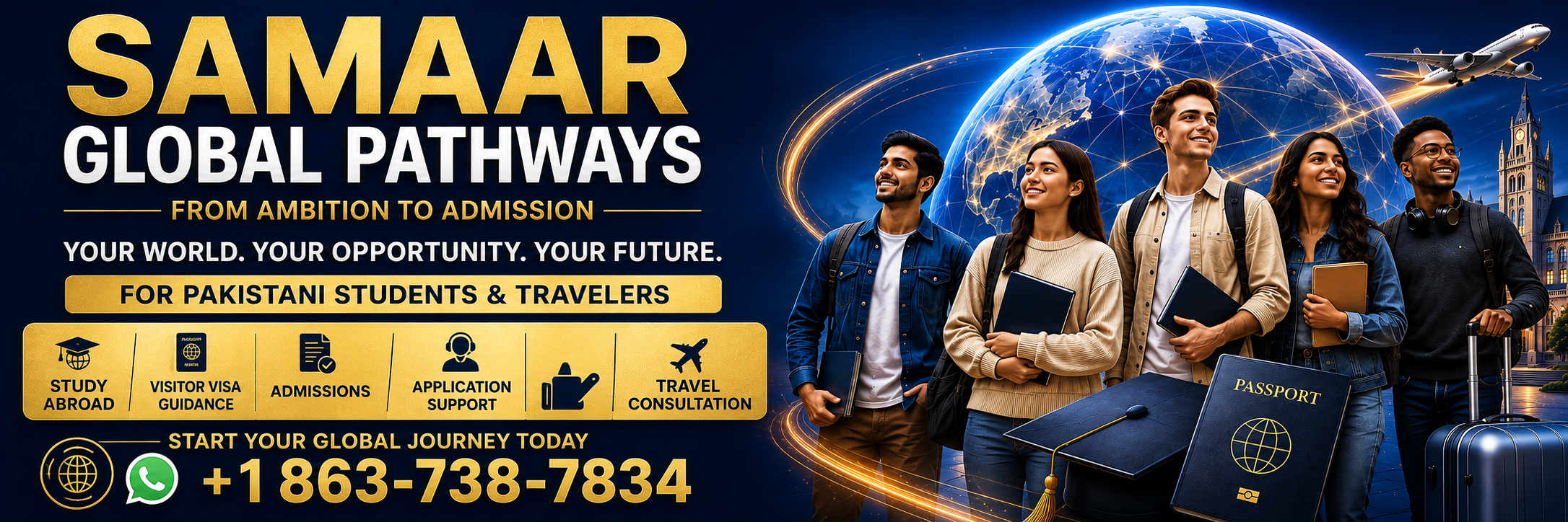 Students beginning their global education journey